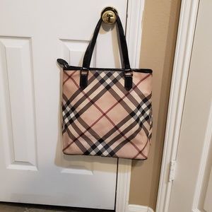 Burberry Supernova check tote bag authentic
